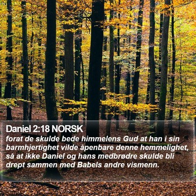 Daniel 2:18 NORSK Bible Verse Image