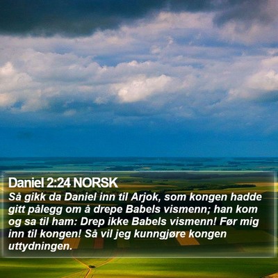 Daniel 2:24 NORSK Bible Verse Image