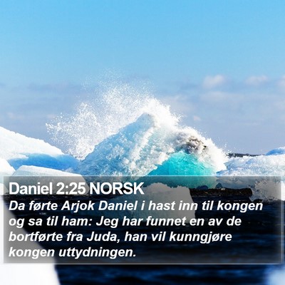 Daniel 2:25 NORSK Bible Verse Image