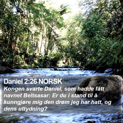 Daniel 2:26 NORSK Bible Verse Image