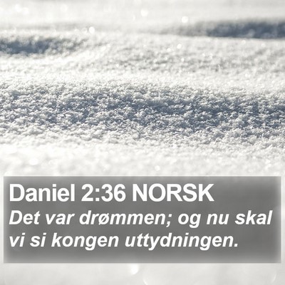 Daniel 2:36 NORSK Bible Verse Image