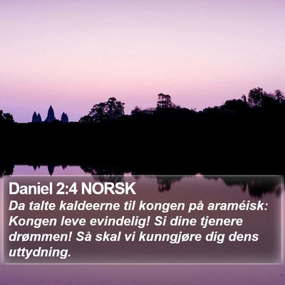 Daniel 2:4 NORSK Bible Verse Image