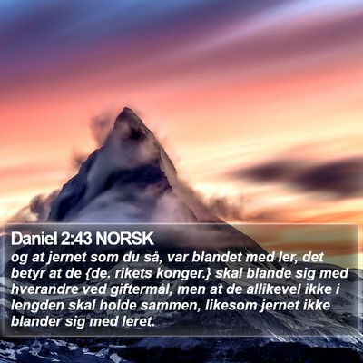 Daniel 2:43 NORSK Bible Verse Image