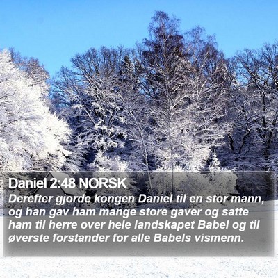 Daniel 2:48 NORSK Bible Verse Image