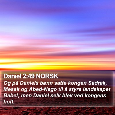 Daniel 2:49 NORSK Bible Verse Image