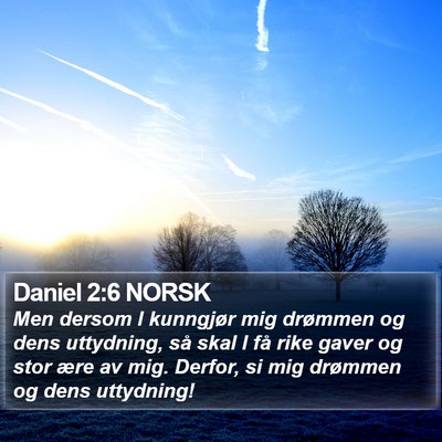 Daniel 2:6 NORSK Bible Verse Image