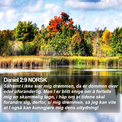 Daniel 2:9 NORSK Bible Verse Image