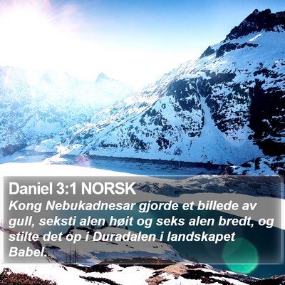 Daniel 3:1 NORSK Bible Verse Image