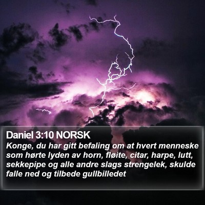 Daniel 3:10 NORSK Bible Verse Image