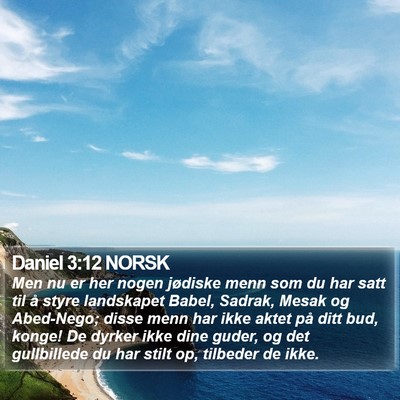 Daniel 3:12 NORSK Bible Verse Image