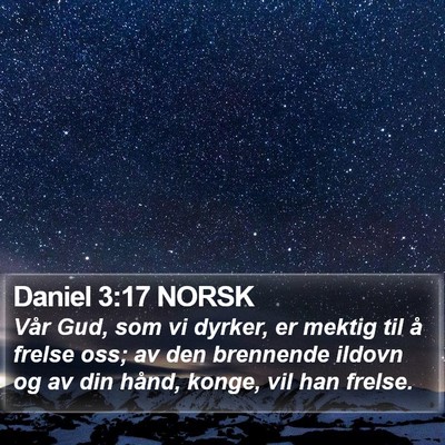 Daniel 3:17 NORSK Bible Verse Image