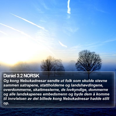 Daniel 3:2 NORSK Bible Verse Image