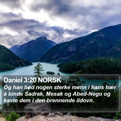 Daniel 3:20 NORSK Bible Verse Image