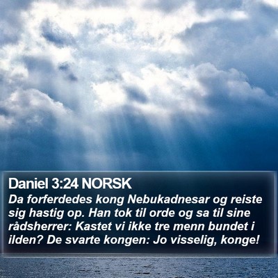 Daniel 3:24 NORSK Bible Verse Image