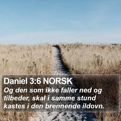 Daniel 3:6 NORSK Bible Verse Image