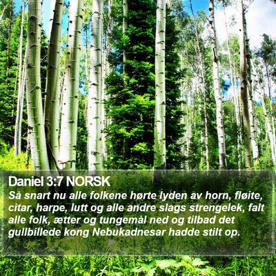 Daniel 3:7 NORSK Bible Verse Image