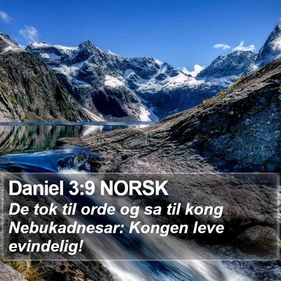 Daniel 3:9 NORSK Bible Verse Image