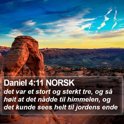 Daniel 4:11 NORSK Bible Verse Image