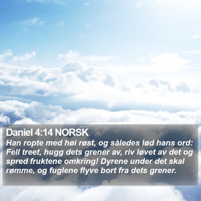 Daniel 4:14 NORSK Bible Verse Image