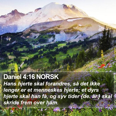 Daniel 4:16 NORSK Bible Verse Image