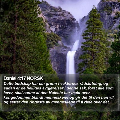 Daniel 4:17 NORSK Bible Verse Image