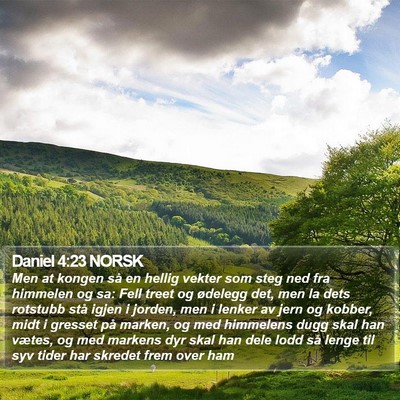 Daniel 4:23 NORSK Bible Verse Image
