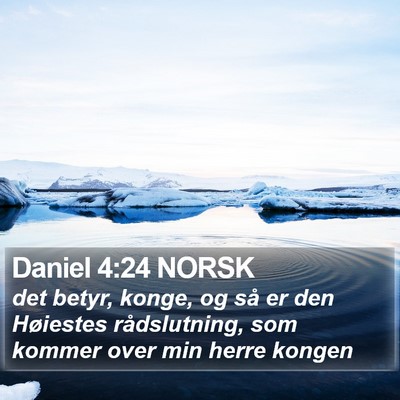 Daniel 4:24 NORSK Bible Verse Image