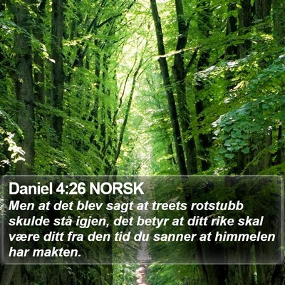 Daniel 4:26 NORSK Bible Verse Image