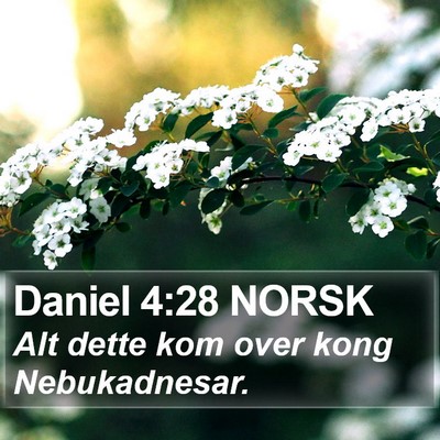 Daniel 4:28 NORSK Bible Verse Image