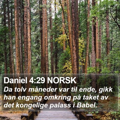 Daniel 4:29 NORSK Bible Verse Image