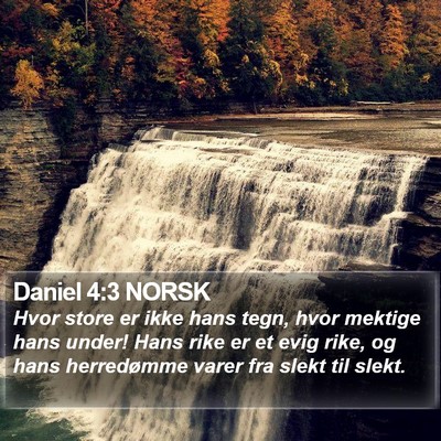 Daniel 4:3 NORSK Bible Verse Image