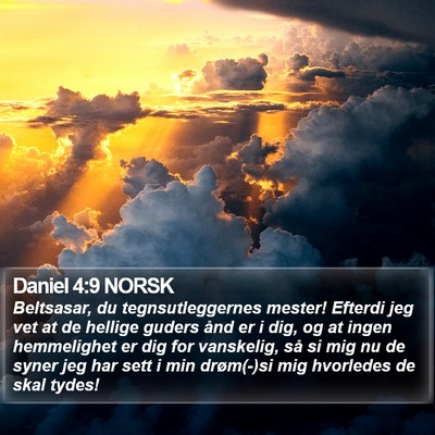 Daniel 4:9 NORSK Bible Verse Image