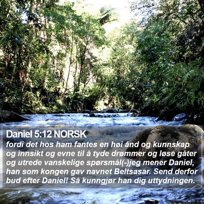 Daniel 5:12 NORSK Bible Verse Image