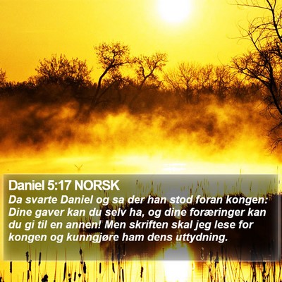 Daniel 5:17 NORSK Bible Verse Image