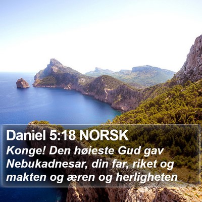 Daniel 5:18 NORSK Bible Verse Image
