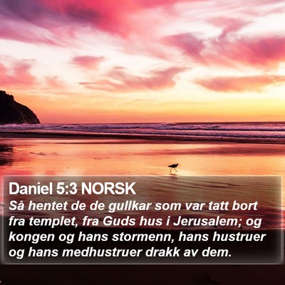 Daniel 5:3 NORSK Bible Verse Image