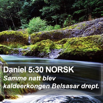 Daniel 5:30 NORSK Bible Verse Image