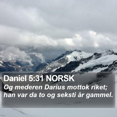 Daniel 5:31 NORSK Bible Verse Image