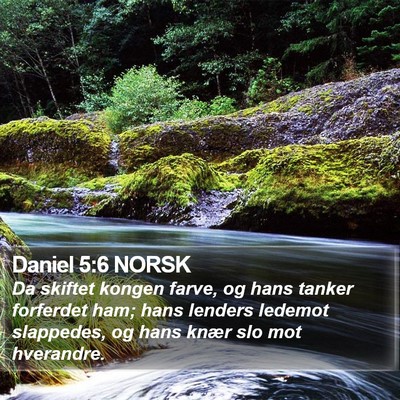 Daniel 5:6 NORSK Bible Verse Image