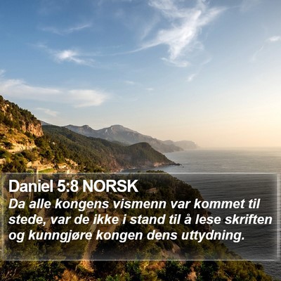 Daniel 5:8 NORSK Bible Verse Image
