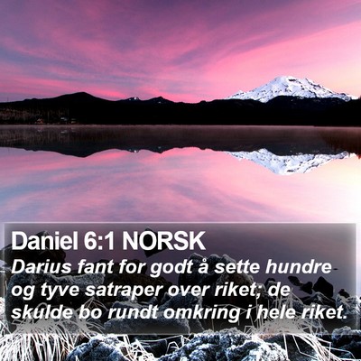 Daniel 6:1 NORSK Bible Verse Image