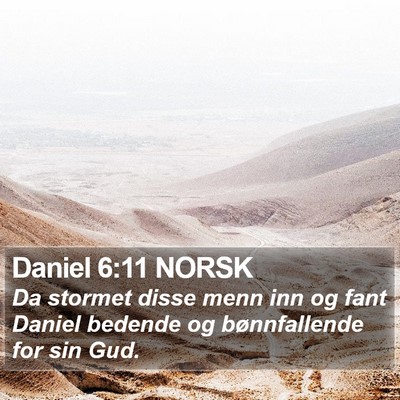 Daniel 6:11 NORSK Bible Verse Image