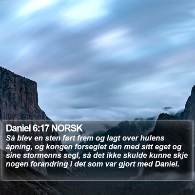 Daniel 6:17 NORSK Bible Verse Image