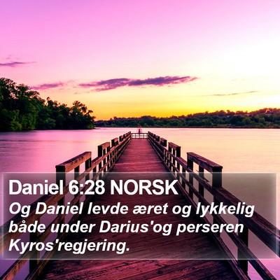 Daniel 6:28 NORSK Bible Verse Image