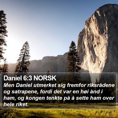 Daniel 6:3 NORSK Bible Verse Image