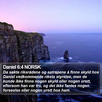 Daniel 6:4 NORSK Bible Verse Image