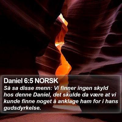 Daniel 6:5 NORSK Bible Verse Image