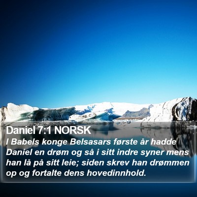 Daniel 7:1 NORSK Bible Verse Image