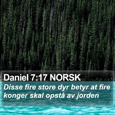 Daniel 7:17 NORSK Bible Verse Image