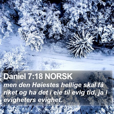 Daniel 7:18 NORSK Bible Verse Image